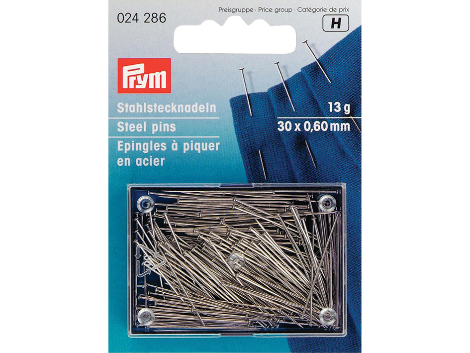 Prym Knappenåler 0,6mm x 30mm 13g – Stål - Bilde 1