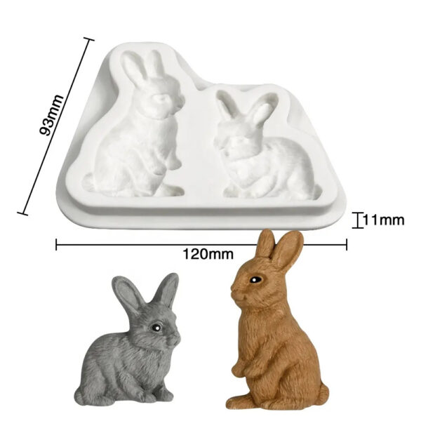 11927.jpg Silikon form - 2 Kaniner
