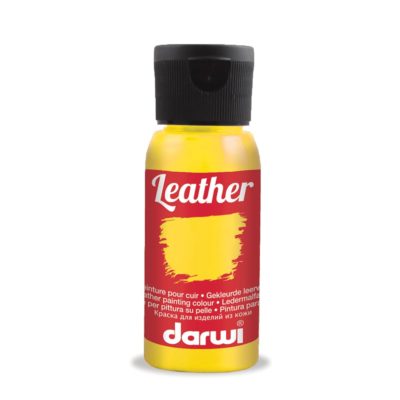 Darwi Leather Lærmaling – 50ml – 720 Sunshine Yellow
