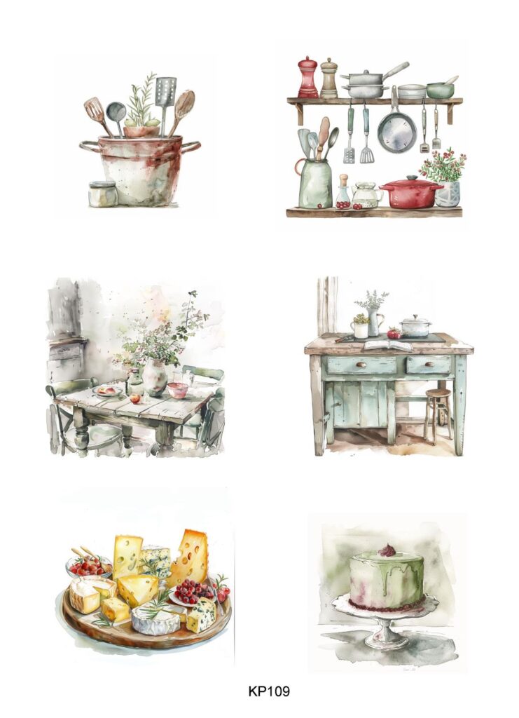 Reprint - Kitchen A4 Klippeark