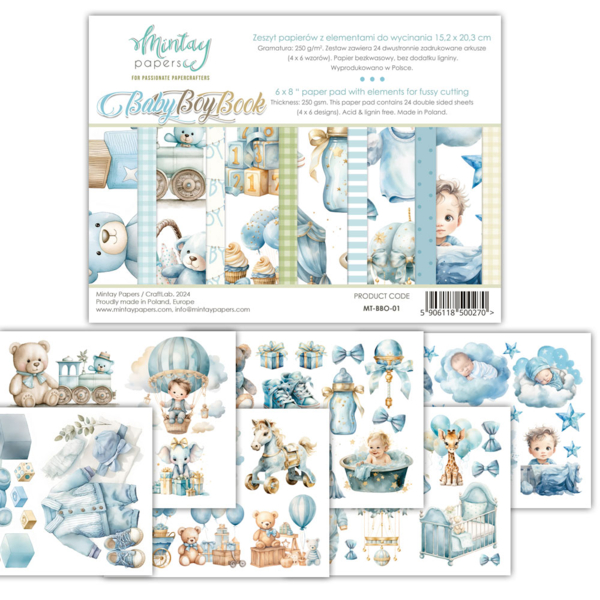 12294.jpg Mintay Baby Boy Book, 6x8