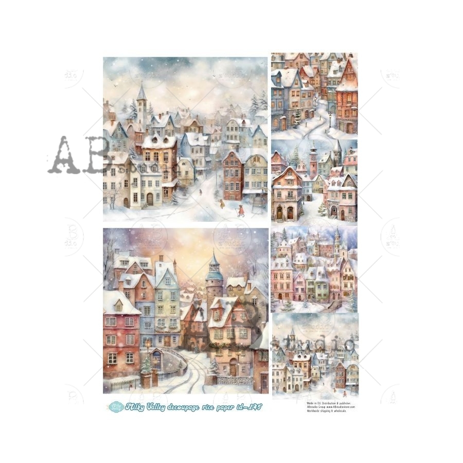 ABstudio Rispapir A4 Milky Valley ID-145 - Bilde 1