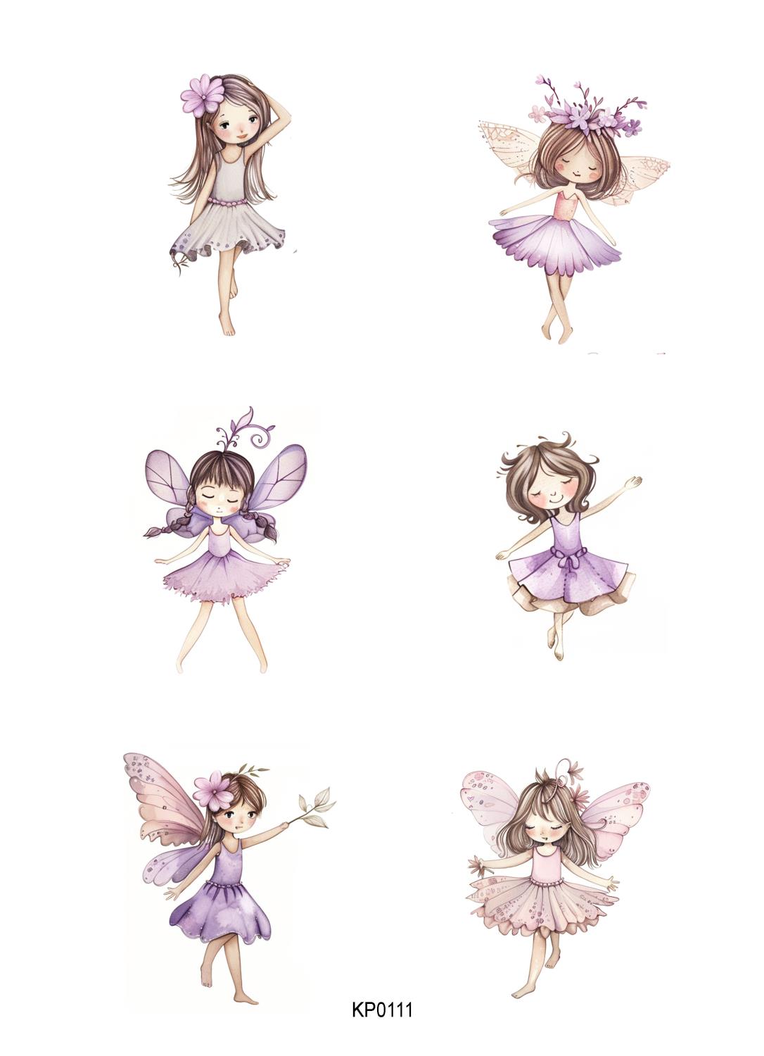 Reprint  Fairies - A4 Klippeark - Bilde 1