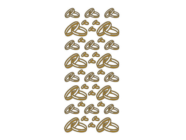 Klistremerker Doble ringer gull