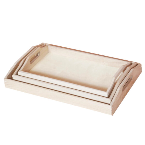 12518.jpg Pentart Serveringsbrett, 3 stk 38 x 26 x 6 cm