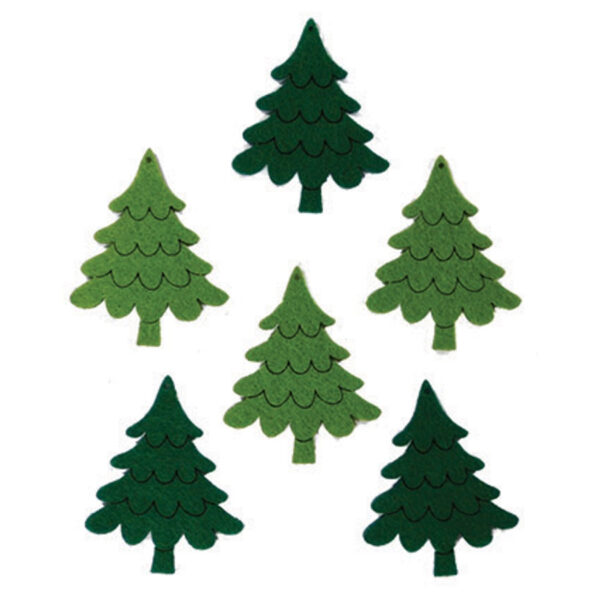 12538.jpg Grantre figurer av filt 6stk