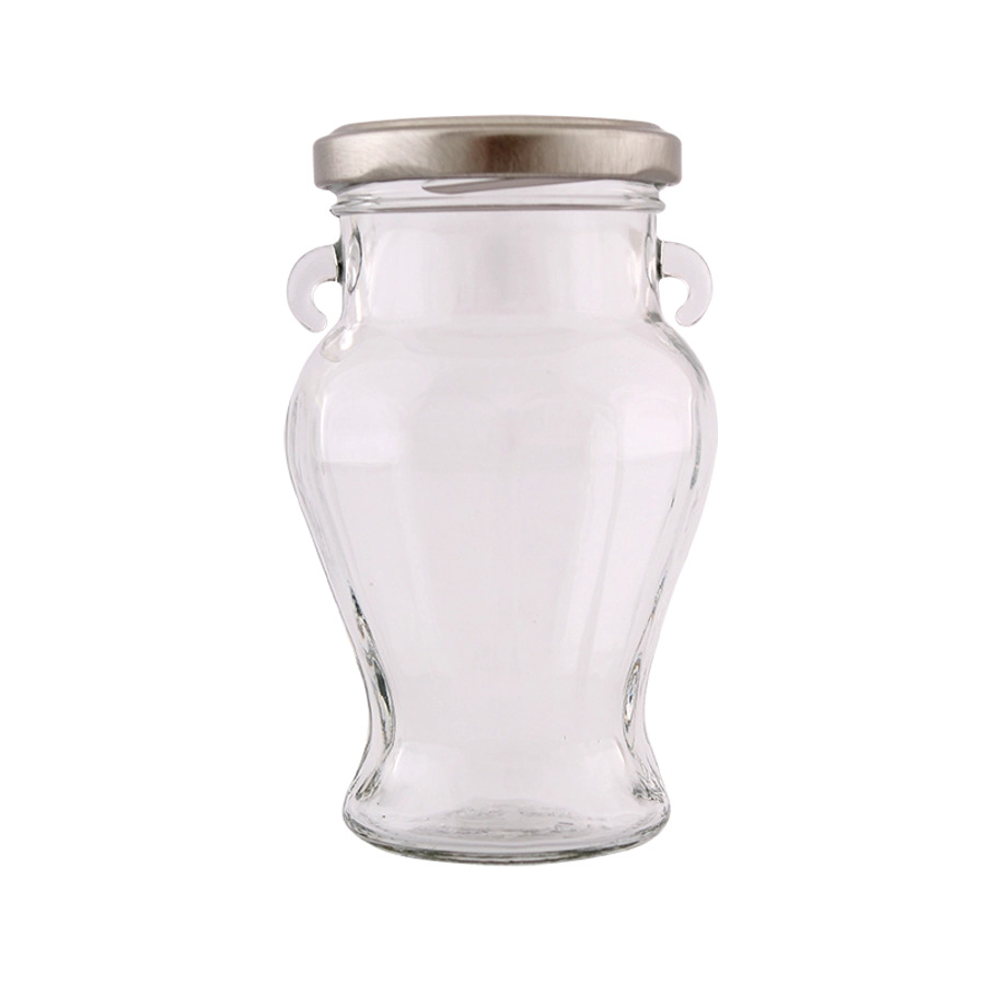 Glasskrukke 212ml, Amphora med kork - Bilde 1