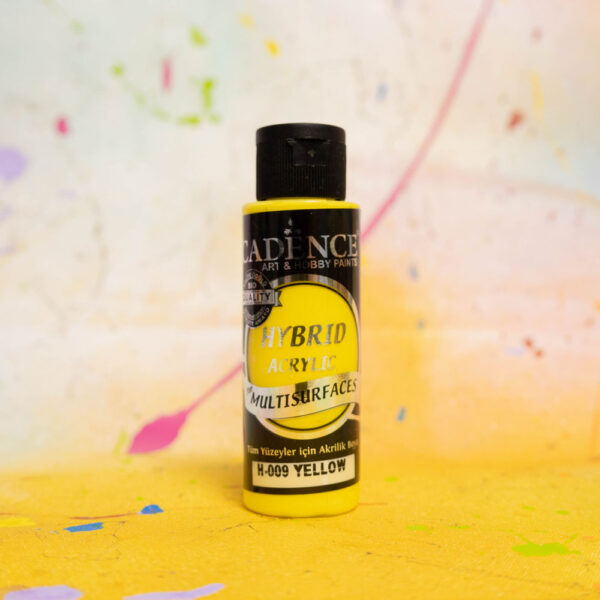 12554.jpg Cadence Hybrid Acrylic for Multisurfaces Semi Matt - H-009 Yellow, 70ml