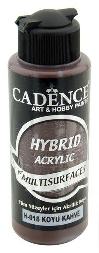12562.jpg Cadence Hybrid Acrylic for Multisurfaces Semi Matt - H-018 Dark Brown, 70ml