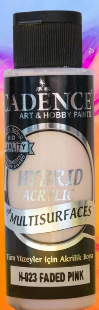 Cadence Hybrid Acrylic for Multisurfaces Semi Matt - H-023 Faded Pink, 70ml