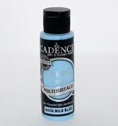12576.jpg Cadence Hybrid Acrylic for Multisurfaces Semi Matt - H-036, Mild Blue 70ml