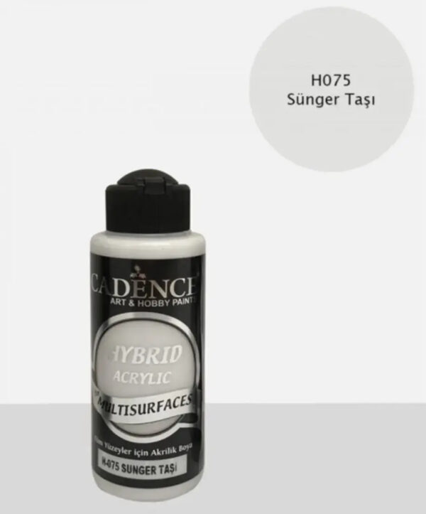 12597.jpg Cadence Hybrid Acrylic for Multisurfaces Semi Matt - H-075, Pumice 70ml