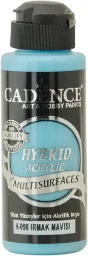 12602.jpg Cadence Hybrid Acrylic for Multisurfaces Semi Matt - H-098, River Blue 70ml