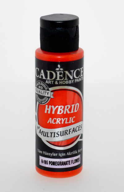 12606.jpg Cadence Hybrid Acrylic for Multisurfaces Semi Matt - H-105, Pomegranate Flower 70ml