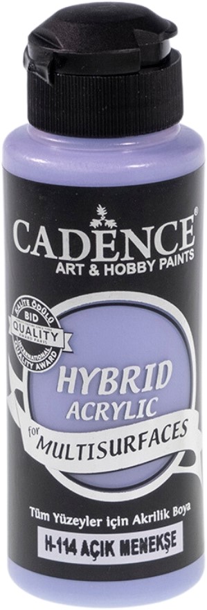 12612.jpg Cadence Hybrid Acrylic for Multisurfaces Semi Matt - H-114, Light Violet 70ml