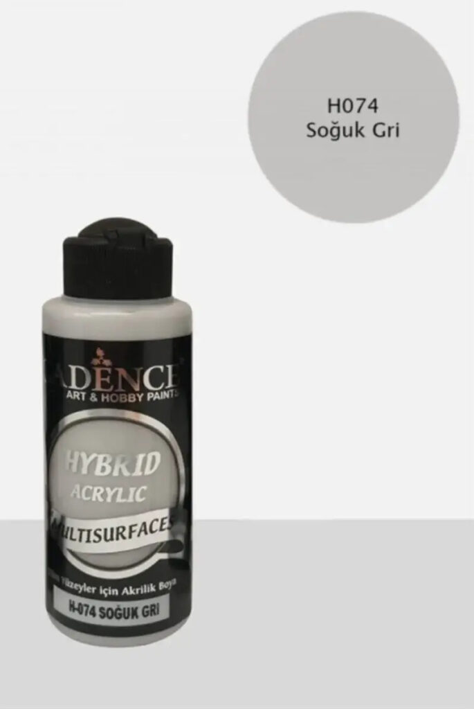 Cadence Hybrid Acrylic for Multisurfaces Semi Matt - H-074, Cool Gray 120ml