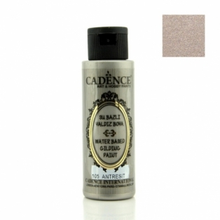 12628.jpg Cadence Waterbased Gilding Metallic Paints - 105, Anthracite Silver 120ml