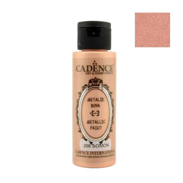 12639.jpg Cadence Metallic Paint - 208 Salmon, 70ml