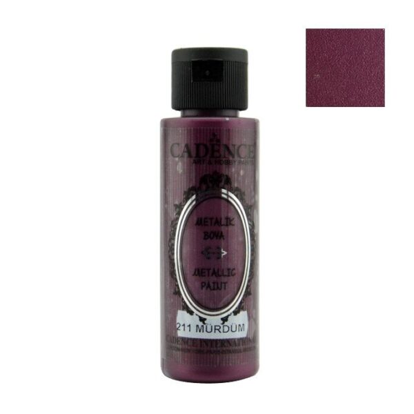 12641.jpg Cadence Metallic Paint - 211 Plum, 70ml