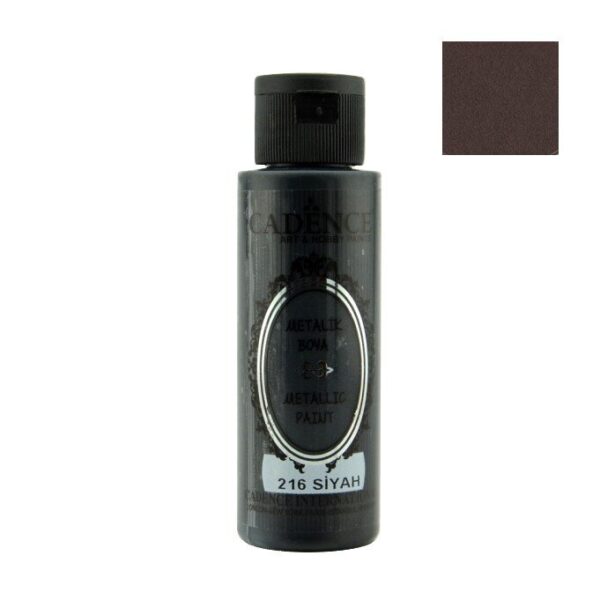 Cadence  Metallic Paint - 216 Black, 70ml