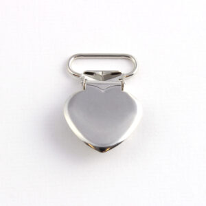 Seleklips Hjerte – 20mm – Blank - Bilde 2