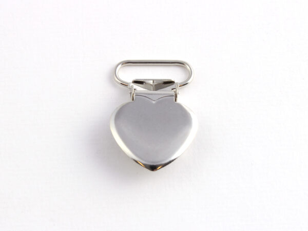 Seleklips Hjerte – 20mm – Blank