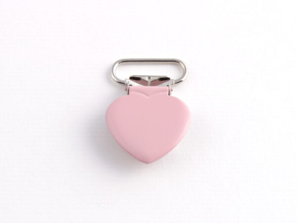 12649.jpg Seleklips Hjerte – 20mm – Rosa