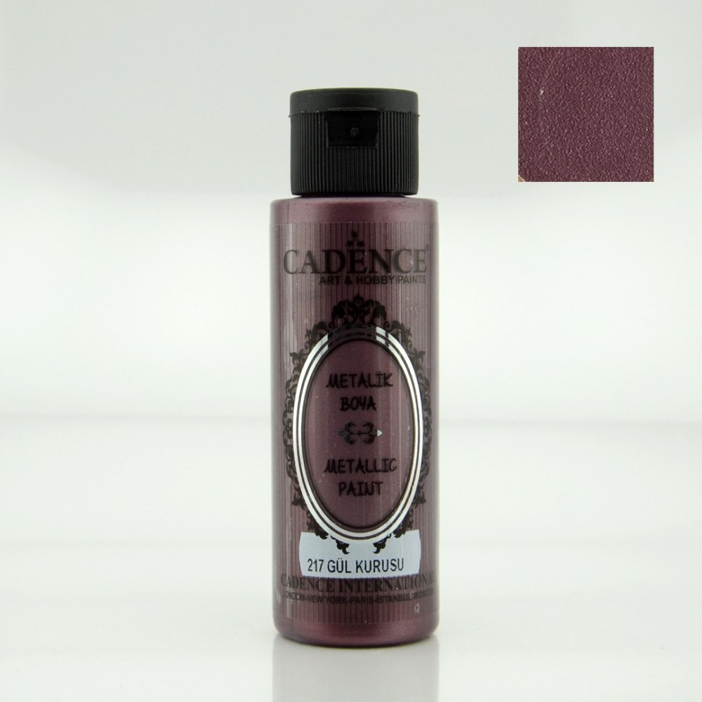 Cadence  Metallic Paint - 217 Dry Rose, 70ml - Bilde 1