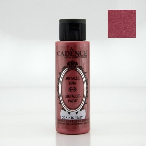 Cadence  Metallic Paint - 223 Terracotta, 70ml