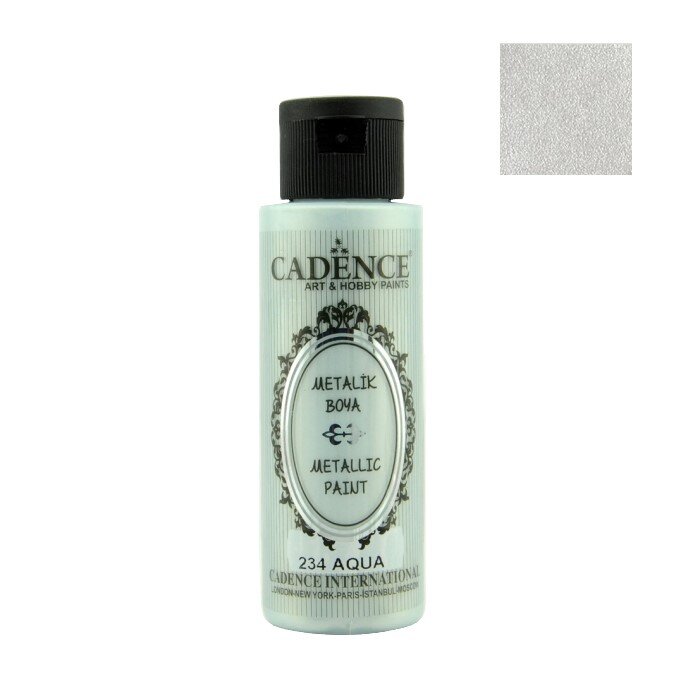 Cadence  Metallic Paint - 234 Aqua, 70ml - Bilde 1