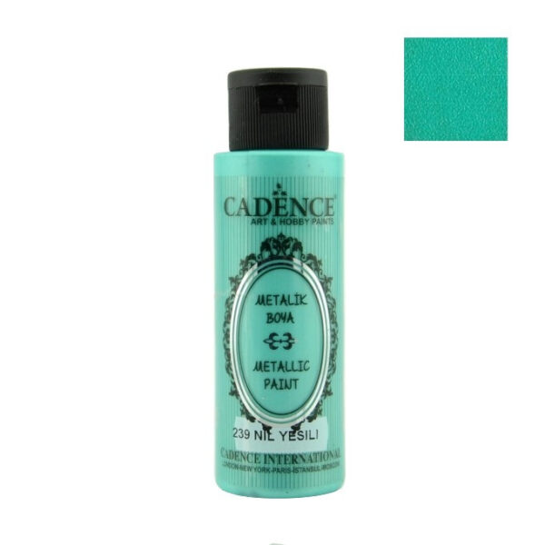 Cadence  Metallic Paint - 239 Nile Green, 70ml