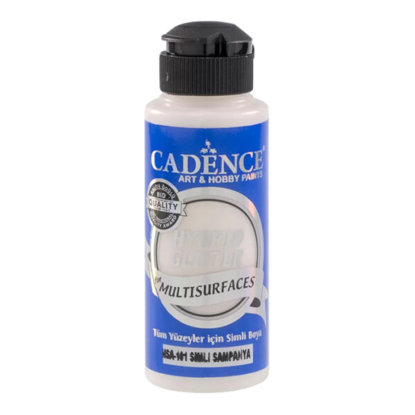 12678.jpg Cadence Hybrid Glitter - Gold - Paint For Multisurfaces - HSA-101 Champaigne 120ml