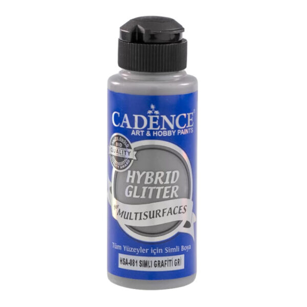 Cadence Hybrid Glitter - Gold - Paint For Multisurfaces - HSA-081 Graffiti Gray 120ml