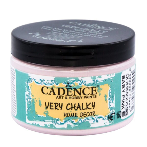 12685.jpg Cadence Very Chalky Home Decor Ultra Matt Velvety Acrylic Paint - CH-10 Baby Pink, 150ml