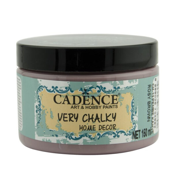 12687.jpg Cadence Very Chalky Home Decor Ultra Matt Velvety Acrylic Paint - CH-13 Rosy Brown, 150ml