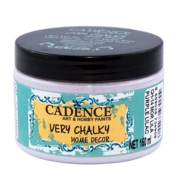 12688.jpg Cadence Very Chalky Home Decor Ultra Matt Velvety Acrylic Paint - CH-14 Purple Lilac, 150ml