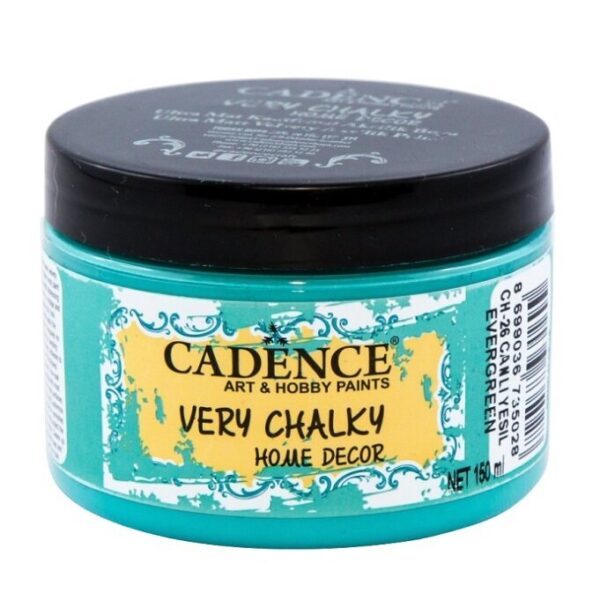 12695.jpg Cadence Very Chalky Home Decor Ultra Matt Velvety Acrylic Paint - CH-26 Evergreen, 150ml