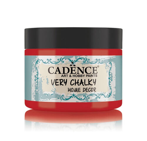 12704.jpg Cadence Very Chalky Home Decor Ultra Matt Velvety Acrylic Paint - CH-58 Country Red, 150ml