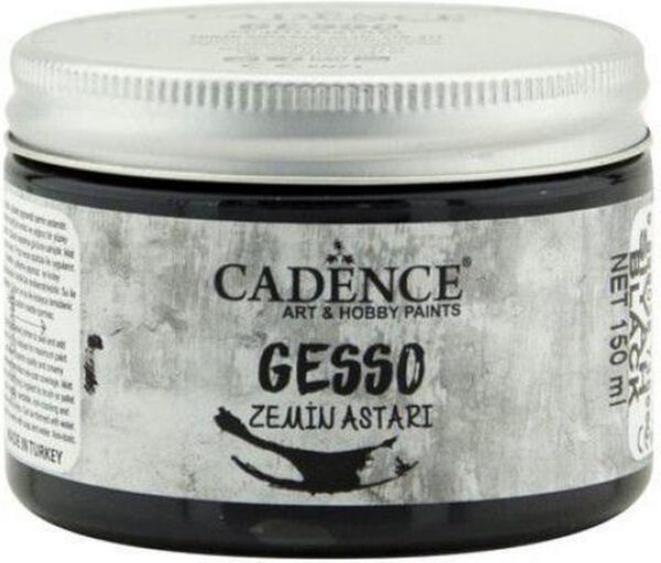 12708.jpg Cadence Gesso Acrylic Paint - Black 150ml