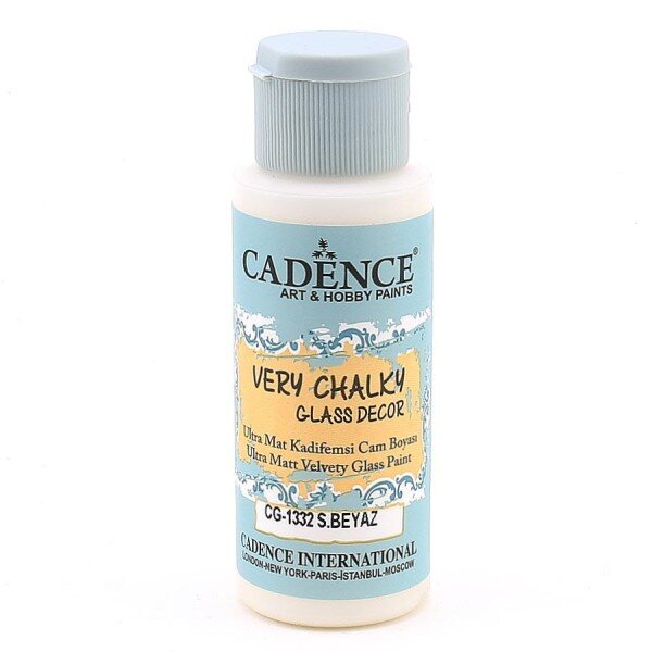 12709.jpg Cadence Very Chalky Glass Decor Ultra Matt Velvety Paint - CG-1332 Warm white, 59 ml