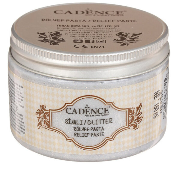 Cadence Glitter Relief paste - 5835 Silver