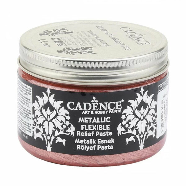 Cadence Metallic Flexible Relief paste - MF-04 Rose Gold, 150ml