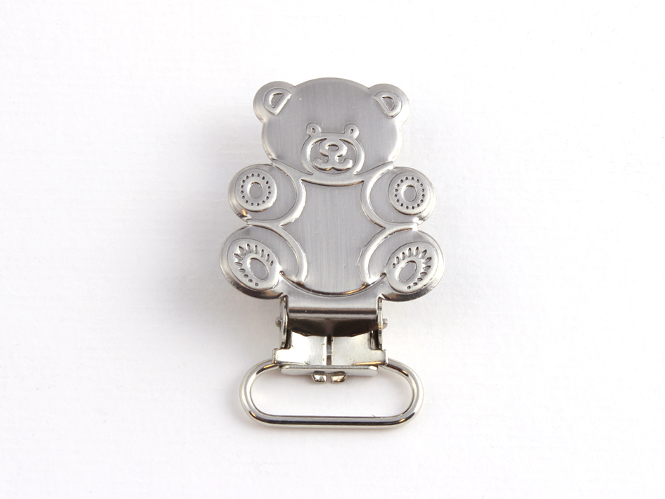 Seleklips Bamse – 20mm – Blank - Bilde 1