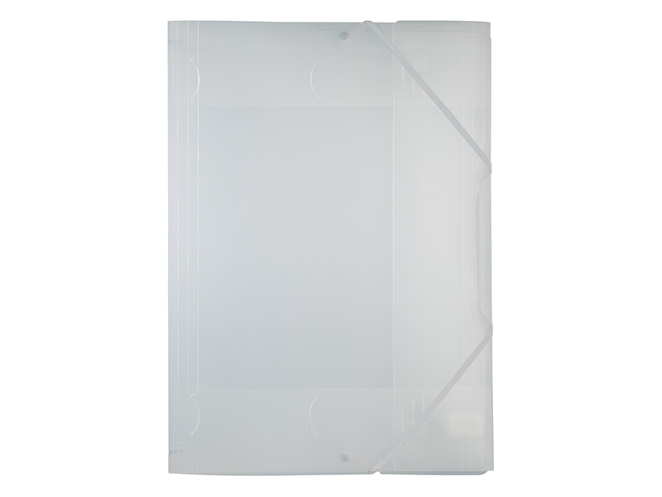 Folia Plastmappe m/strikk A3 – Transparent hvit - Bilde 1