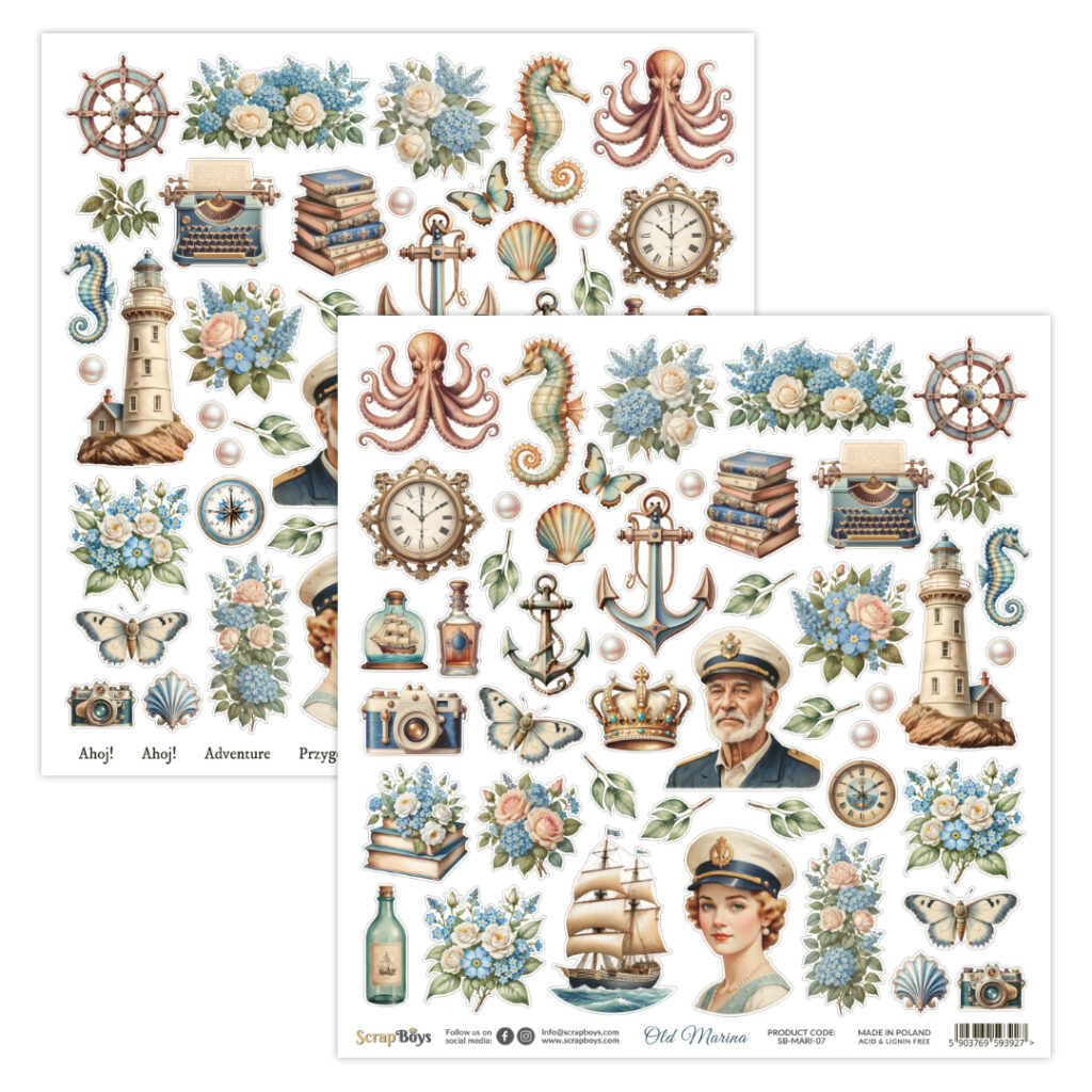 ScrapBoys Old Marina  SB-MARI-07  Klippeark