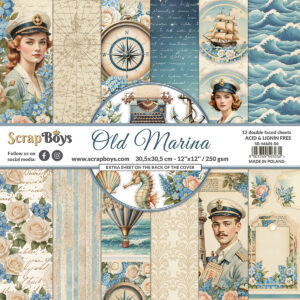 ScrapBoys Old Marina SB-MARI-08  12x12 Blokk - Bilde 1