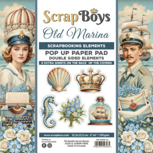 ScrapBoys Old Marina SB-MARI-11 Pop Up Blokk - Bilde 2