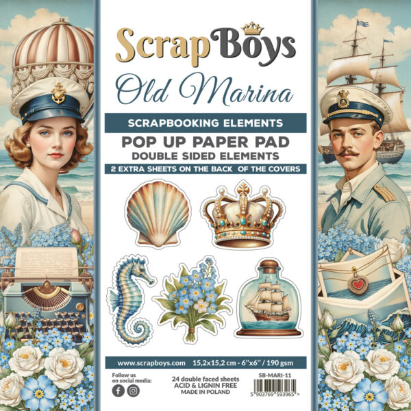 ScrapBoys Old Marina SB-MARI-11 Pop Up Blokk