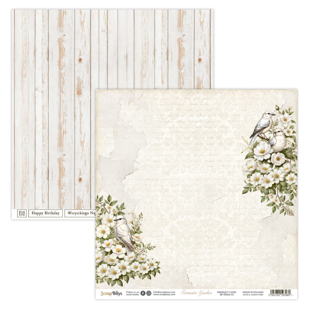 ScrapBoys Romantic Garden  SB-ROGA-01