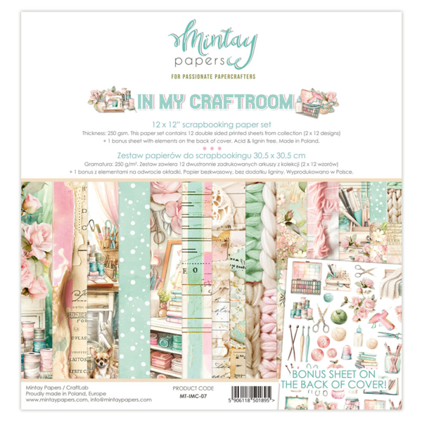 Mintay - In My Craftroom 07  12x12 Blokk